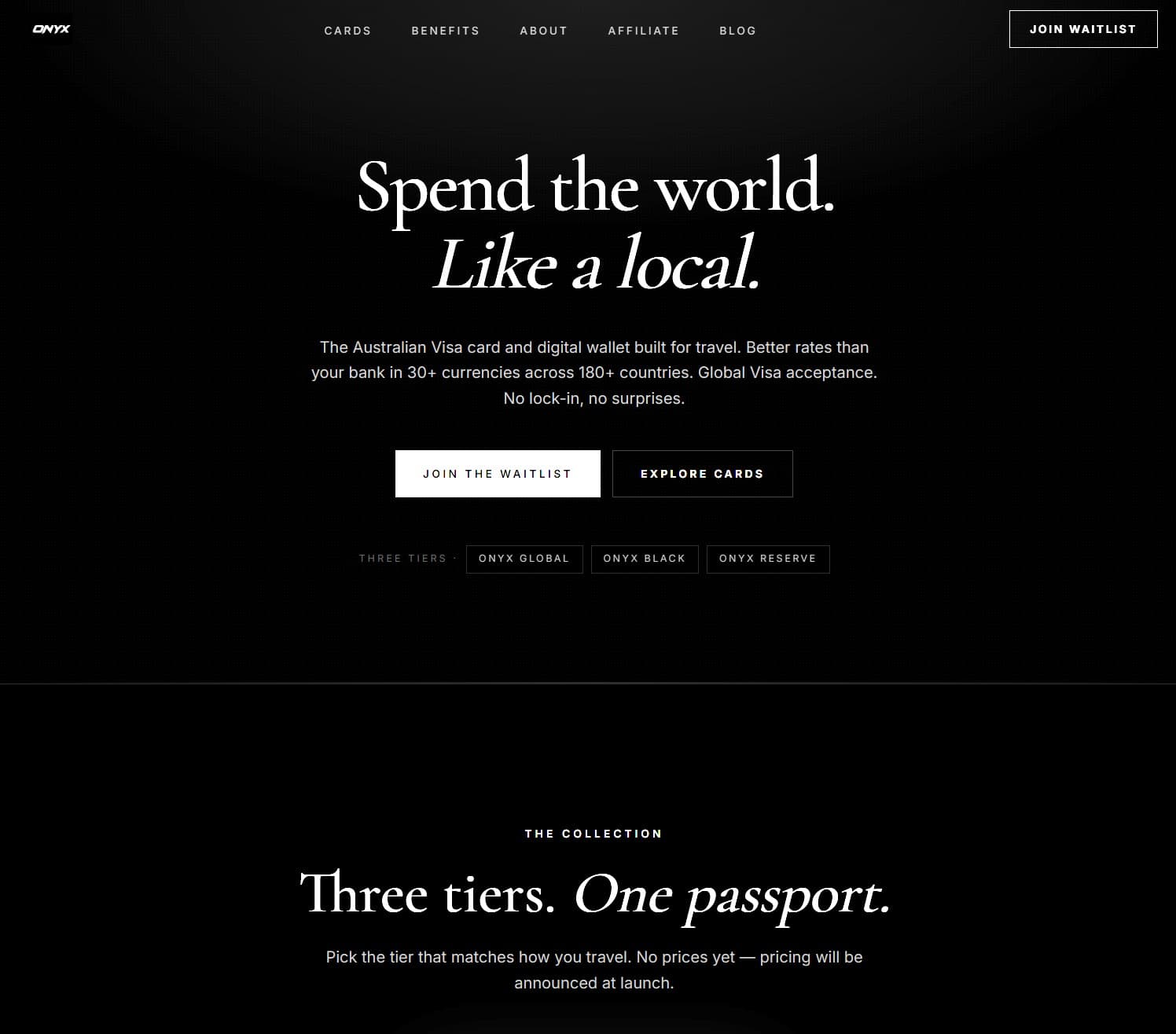 Onyx Global website screenshot